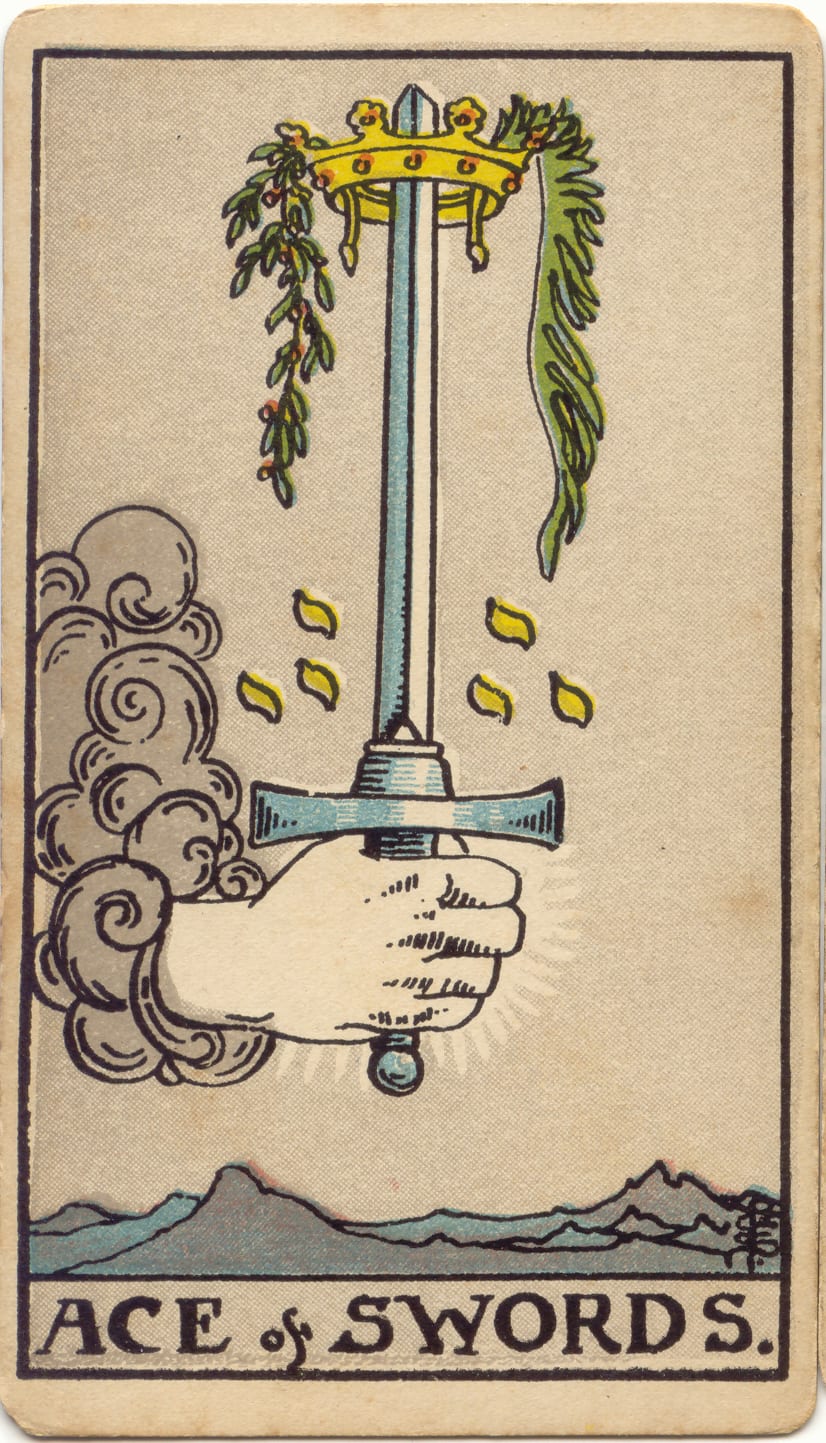Carta Ás de Espadas