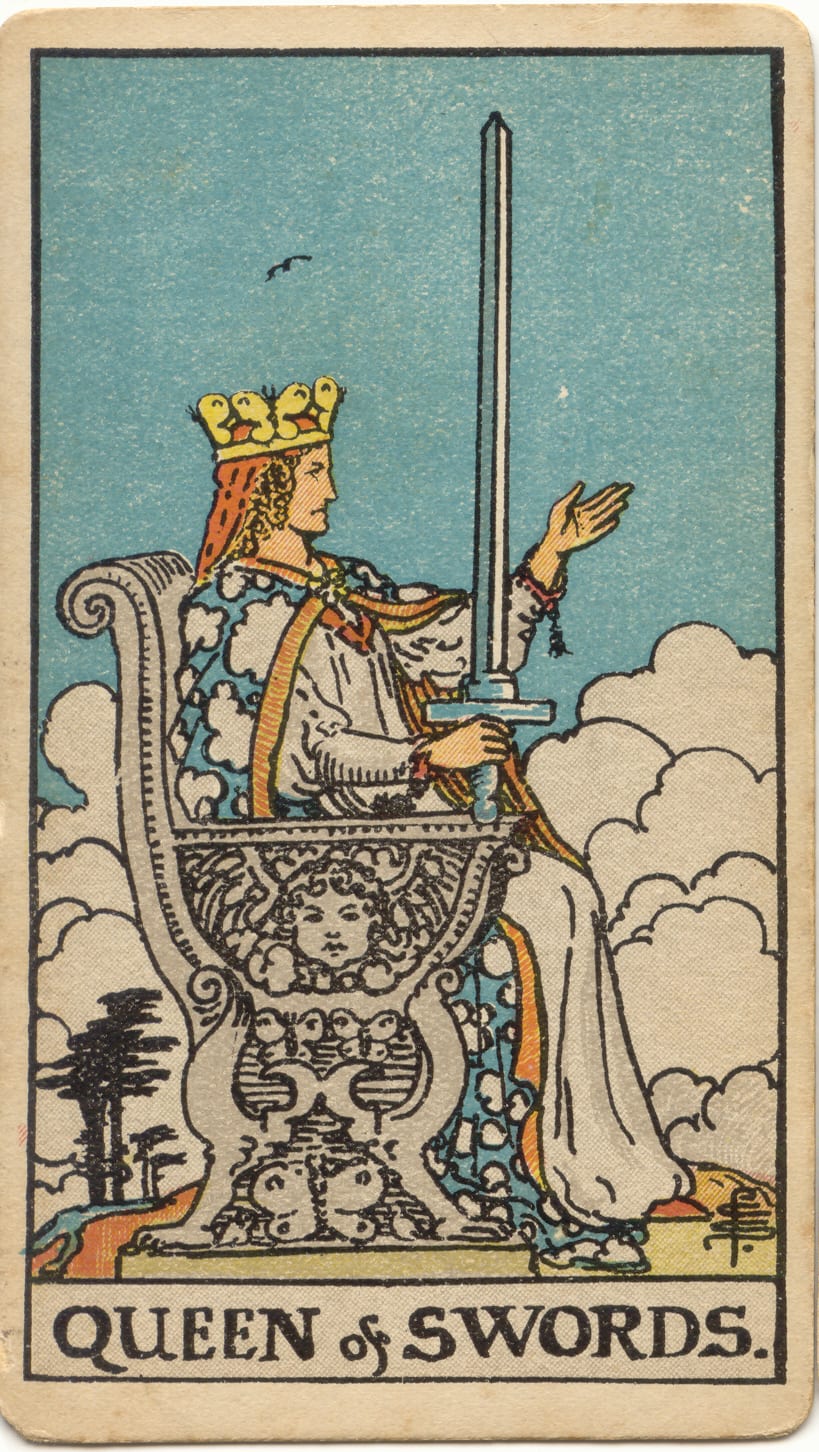 Carta Rainha de Espadas
