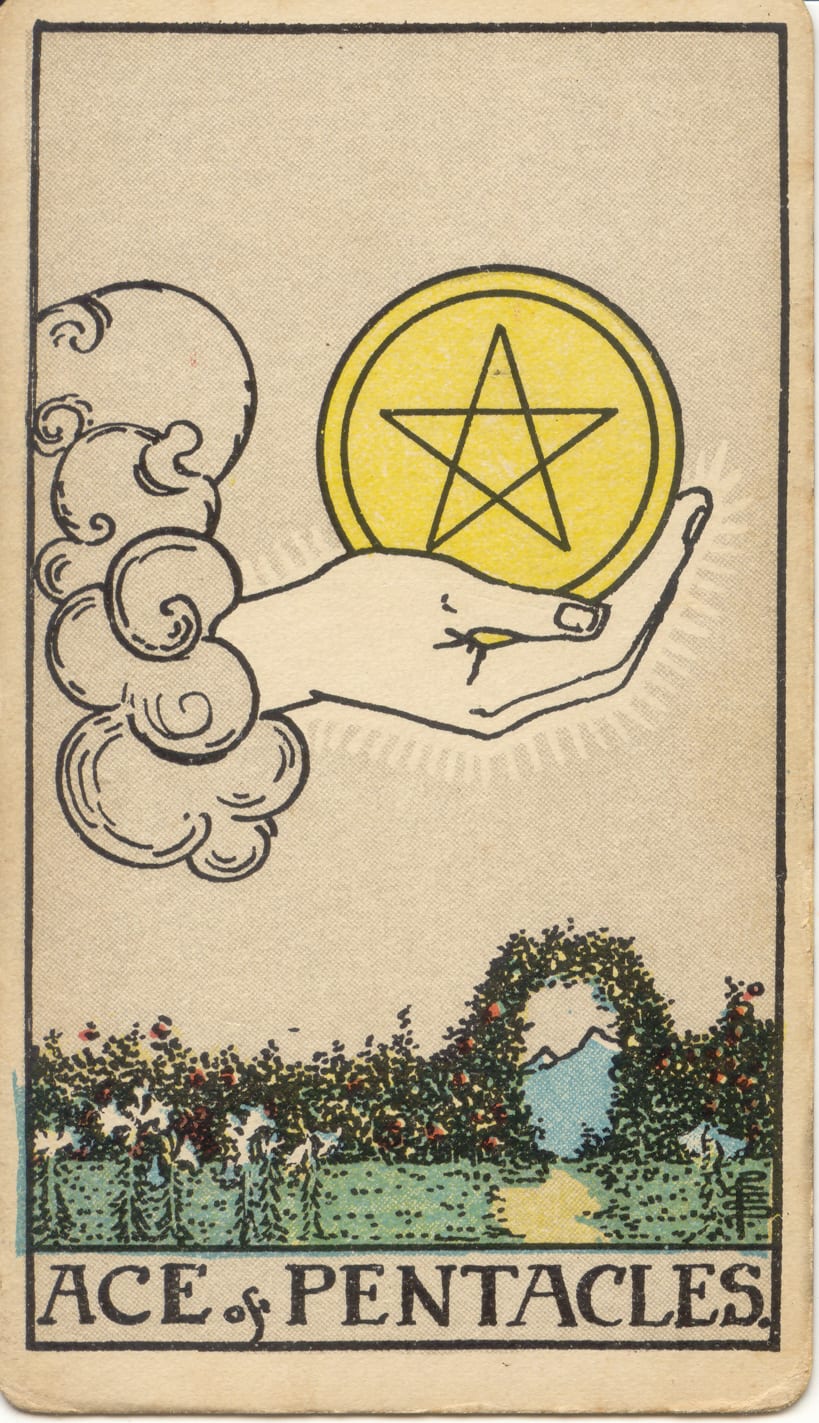 Carta Ás de Ouros