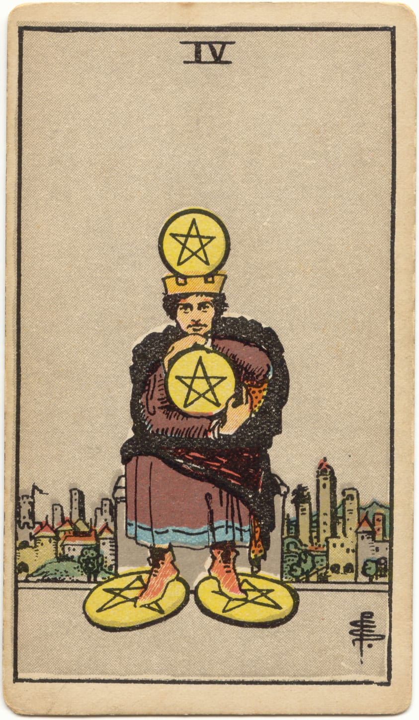 Carta Quatro de Ouros