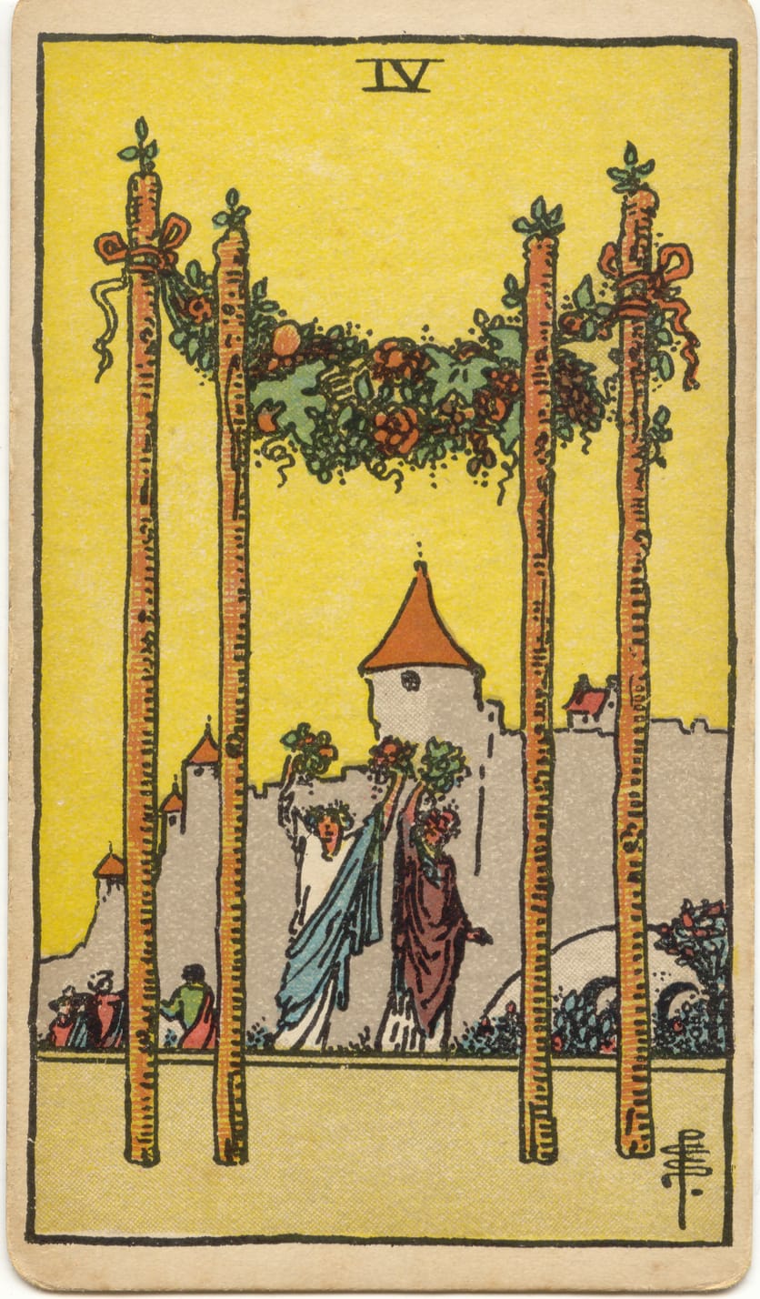 Carta Quatro de Paus