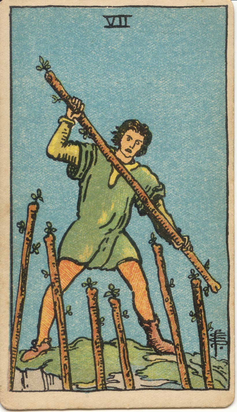 Carta Sete de Paus